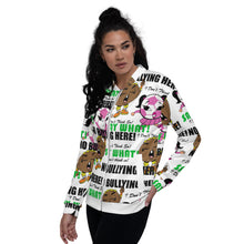 Load image into Gallery viewer, No Bullying Here! Women&#39;s Bomber Jacket
