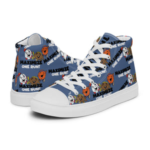 Maximize One Run! Men’s high top canvas shoes