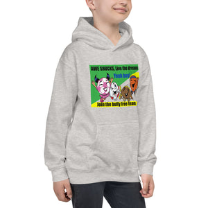 Awe Shuck Live the Dream! Unisex Cozy Kids Hoodie