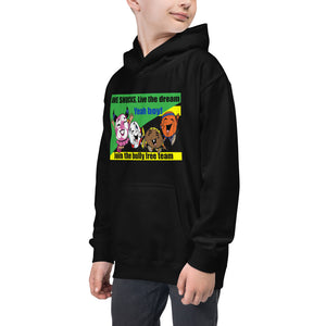 Awe Shuck Live the Dream! Unisex Cozy Kids Hoodie