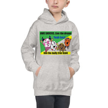 Load image into Gallery viewer, Awe Shuck Live the Dream! Unisex Cozy Kids Hoodie
