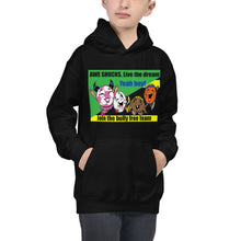 Load image into Gallery viewer, Awe Shuck Live the Dream! Unisex Cozy Kids Hoodie
