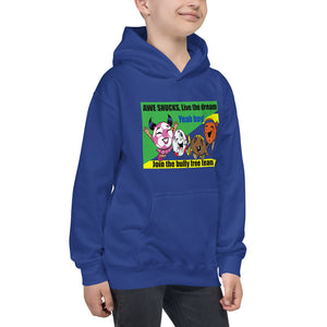 Awe Shuck Live the Dream! Unisex Cozy Kids Hoodie