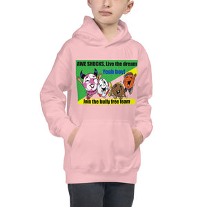 Awe Shuck Live the Dream! Unisex Cozy Kids Hoodie