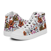 Load image into Gallery viewer, Boss Up! Women’s High Top Canvas Sneakers
